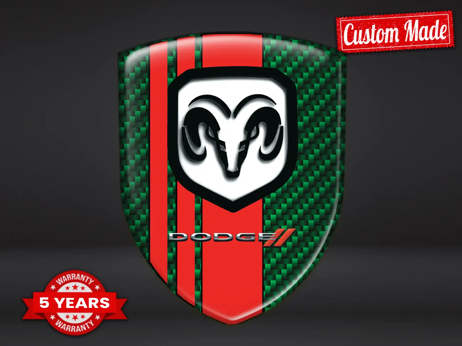 Dodge Adesivi Parabrezza su Misura Max Durevoli Pro Stile